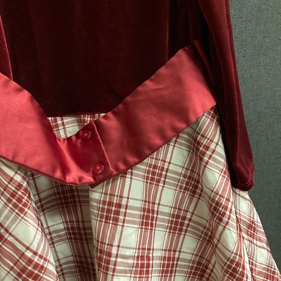 Bonnie Jean Girl’s Dress Youth Size 6X Velvet Holiday Christmas Long Sleeve  [V] - Picture 5 of 7